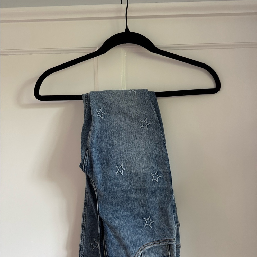 Women's Blue Star Embroidered Jeans